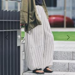 ニコアンド Make Stuff'26 erinko 大人のしましまパンツ - メルカリ
