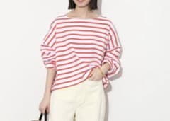 【美品】SLOBE IENA ボーダー　オレンジのサムネイル