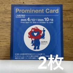 2枚 大阪関西万博 2025 EXPO プロミネントカード 優先入場 大阪関西万博 優先入場券 プロミネントカード 2枚｜Yahoo!フリマ（旧