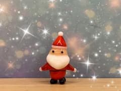 可愛い*°♡サンタ君☆ミニチュア　ガラス細工☆ガラス　クリスマス•*¨*•.♬︎