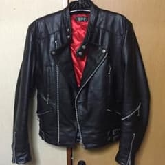値下げ！本革  HORN WORKS/ホーンワークス ダブルライダースジャケットのサムネイル