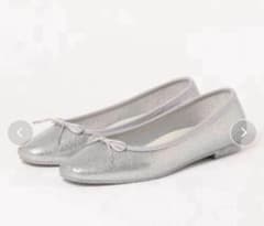 TEMPERATE テンパレイト グリッターラウンドトゥバレエレインシューズ37