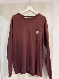Carhartt 長袖シャツ L バーガンディのサムネイル