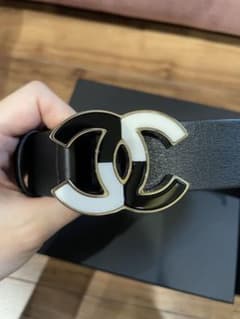 CHANEL シャネル ベルト ココマーク バイカラーのサムネイル