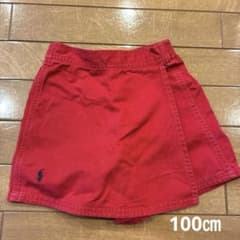 Ralph Lauren ラップスカート風キュロット レッドのサムネイル