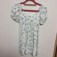 森ガール H&M DIVIDED 花柄 ミニワンピースのサムネイル