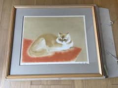 奥村土牛リトグラフ猫　長閑　作品 奥村土牛リトグラフ猫 長閑 作品 - メルカリ