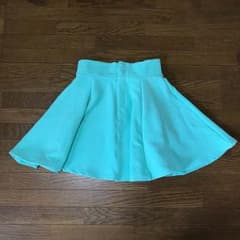 USED☆フレアミニスカート ペールグリーン GRLのサムネイル