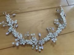 マットフラワー　ピンクオパール　小枝ヘッドドレスのサムネイル