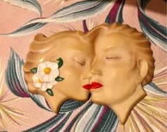 アンティーク　ウォールデコ　壁掛け　50's  vintageのサムネイル