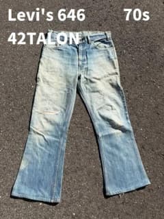 【希少】70s Levi's 646 W34 L31 ベルボトム 42TALONのサムネイル