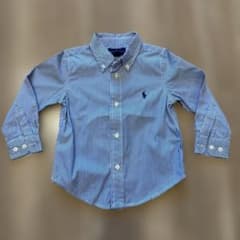 【美品】Ralph Lauren ボタンダウンシャツ キッズ 男の子 90cmのサムネイル