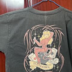 HASEGAWA 女性キャラクター Tシャツ ブラック　古着のサムネイル