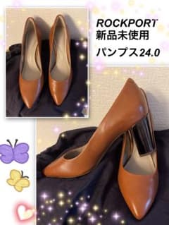 専用❣️ロックポート新品未使用24.0太ヒール走れるパンプス本革低反発インソールのサムネイル