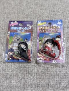 伊賀 三重 忍者 くの一 ご当地キューピー ストラップ 2種 新品未開封のサムネイル