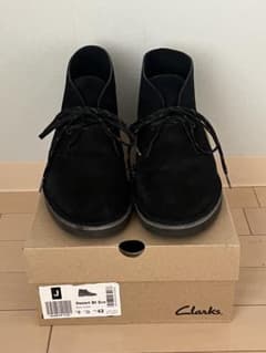 ClarksクラークスDesert Bt Evo Black Suede UK9のサムネイル