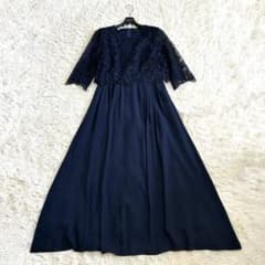 美品 form forma マザードレス 刺繍 ロング丈ネイビー 9号 22SS 美品 form forma マザードレス 刺繍 ロング丈ネイビー 9号 22SS