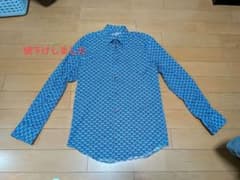 COTON DOUX 長袖シャツ 41/16 青赤パターンのサムネイル