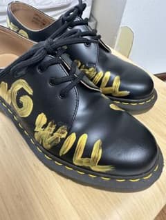 イギリス製 コムデギャルソン ドクターマーチン ペイント 3ホール 