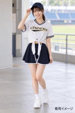 ユニフォーム風 コスプレ衣装 ホワイト×ネイビーのサムネイル