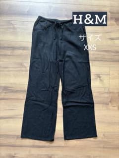 H＆M DIVIDED ブラック ワイドパンツのサムネイル