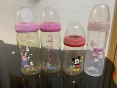 Pigeon & NUK 哺乳瓶 プラ4本セット　乳首なしのサムネイル