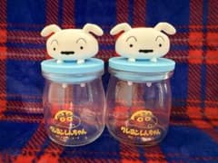 ち*ー様 クレヨンしんちゃん フィギュア付きガラス容器 2個セットのサムネイル