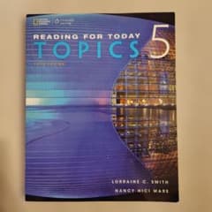 READING FOR TODAY 5 TOPICS 英語教材のサムネイル