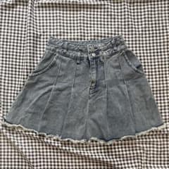 DAZY 【M】デニムプリーツミニスカートのサムネイル
