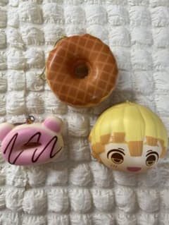 スクイーズ 3点セット ドーナツ 鬼滅の刃 我妻善逸 バラ売り可のサムネイル