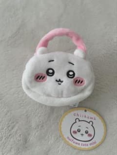 新品ちいかわ ぬいぐるみトートミニ ホワイト・ピンクのサムネイル