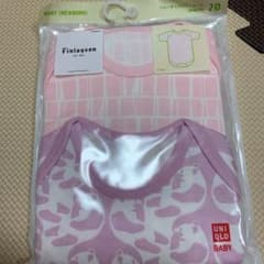ユニクロ 肌着　クルーネックボディスーツ　半袖　フィンレイソン　70のサムネイル