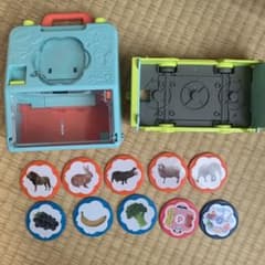 【美品】こどもちゃれんじ しまじろうおしゃべりことばトランク コロコロ変身カー付のサムネイル