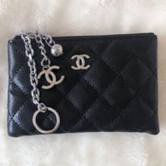 新品未使用品 ノベルティーCHANEL ブラック キルティング コインケース