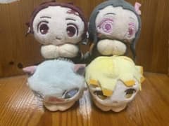 鬼滅の刃 はぐキャラ　ぬいぐるみマスコット 4体セットのサムネイル