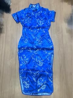 チャイナ服　ブルーのサムネイル