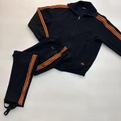 ヴィンテージ　adidas ジャージ上下デサント西ドイツ製サイズ5（M L相当） ヴィンテージ adidas ジャージ上下デサント西ドイツ製サイズ5（M L相当