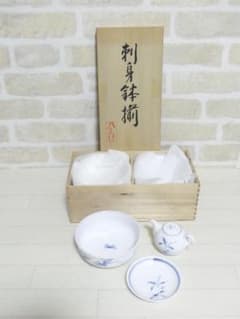 【未使用】乃りたけ 刺身鉢揃 刺身鉢 醤油注し 醤油皿 セットのサムネイル