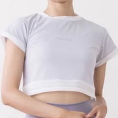 SUKALA ピラティス アクティブシアーカラークロップドTee モーヴ