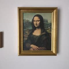 アンティーク モナリザ 絵画 金色フレーム 額縁 ゴールド ヴィンテージ