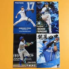 プロ野球チップスカード 2025 北海道日本ハムファイターズ 4枚まとめて