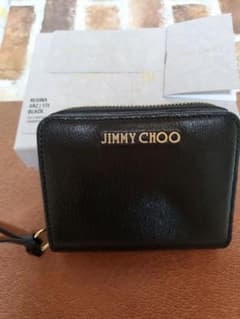 美品JIMMY CHOO　折り財布　ブラックのサムネイル