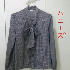 チェックブラウス  ハニーズ   ①のサムネイル