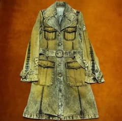【美品】L.G.B. マッド加工デニムトレンチコート サイズSのサムネイル