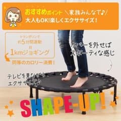 楽しい！トランポリン エクササイズ 家庭用 耐荷重 110kg ゴム式 で 安全のサムネイル