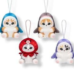 モフサンド 海の生き物にゃん 和 マスコット　全4種セット