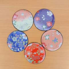 和柄 花柄 コースター 5枚セットのサムネイル