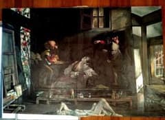油彩画 室内風景 人物画 現代アート1940x1310 油彩画 室内風景 人物画 現代アート1940x1310 - メルカリ