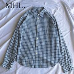 美品 MHL. マーガレットハウエル ギンガムチェック シャツ M 日本製