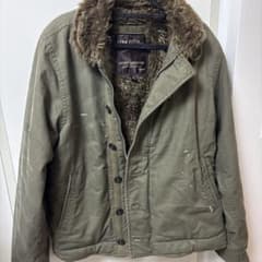 希少 アバクロEZRA FITCH ヴィンテージミリタリーファージャケット M